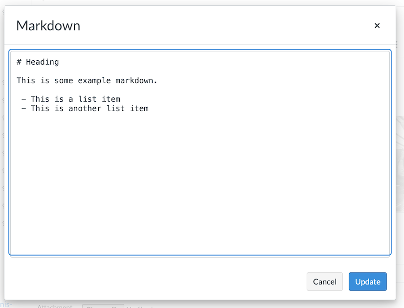 Markdown editor